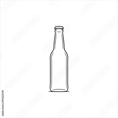 wine bottle vector illustration