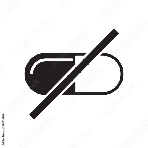 vector illustration of a black and white icon