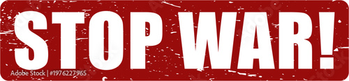 Stop war label stamp vector.