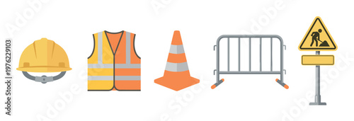 Construction safety equipment and road work signs are essential for worker protection and public awareness on job sites, ensuring a secure environment.