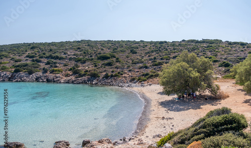 Canvastavla Agia Dynami Beach in Chios island, Greece