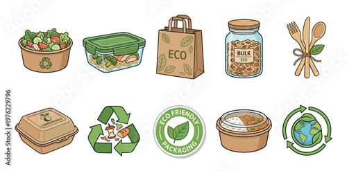Eco-friendly food packaging and sustainable living items are essential for a greener planet, promoting responsible consumption and waste reduction.