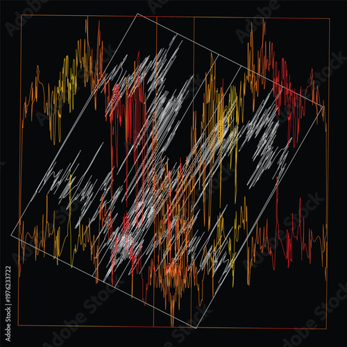 Chaotic multidimensional signals converge within transparent cube of motion