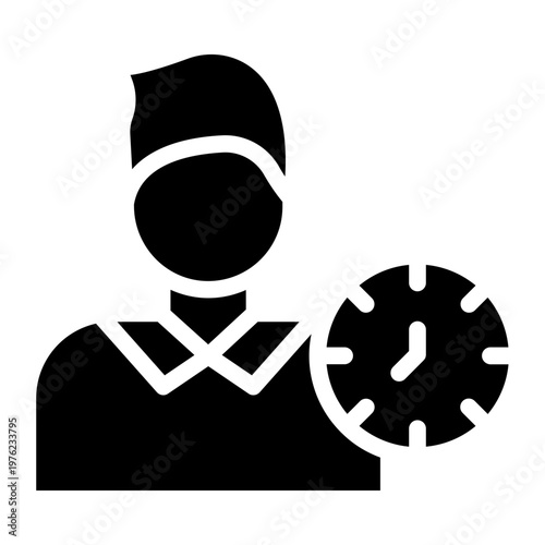 Vector Design Working Hours Icon Style