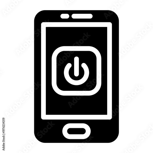 Vector Design Mobile Power Icon Style
