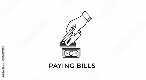 Hand with credit card paying money, symbol for financial transactions