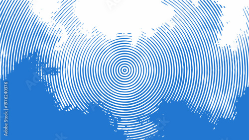 Abstract concentric pattern background, graphic element visual design.