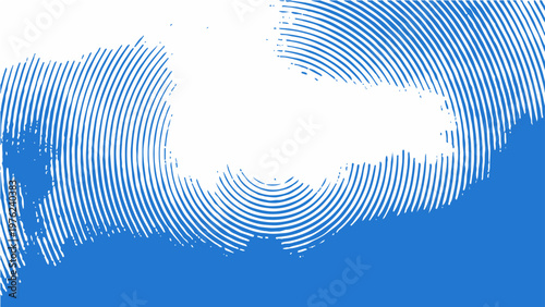 Abstract blue wave pattern graphic art and minimalist background and dynamic circular design and modern digital artwork and artistic visual effect.