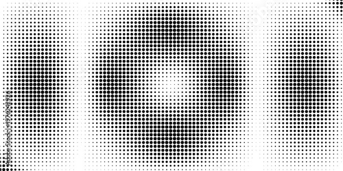 curved halftone mesh design with rounded distortion and spaced dots in high contrast, ideal for abstract digital backgrounds, vector templates, or motion overlays.