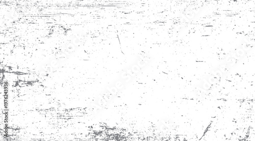 White background with scattered gray grunge texture and speckles
