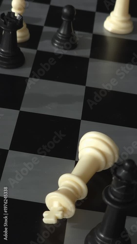 chess victory: white king killed 