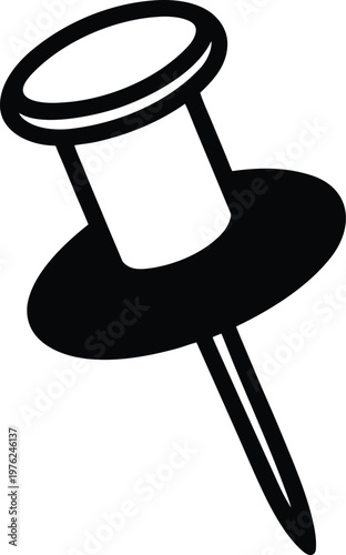 Simple Pushpin Icon Vector Illustration Vector