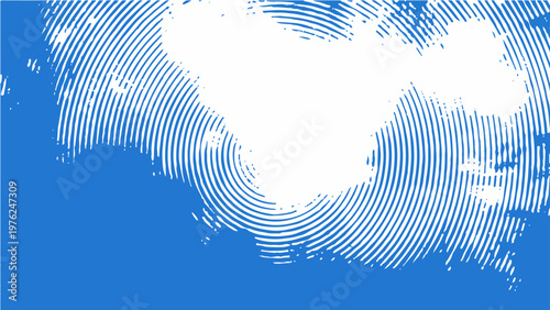 Vector Abstract geometric art with circular patterns and watercolor textures creating dynamic graphic resource for design.