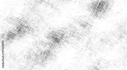 Black and white textured background with scattered dots and diagonal lines abstract
