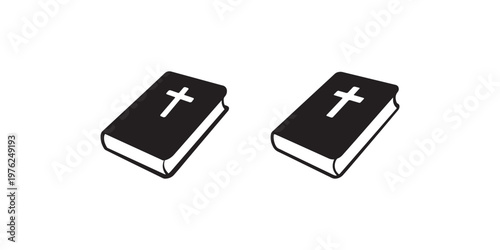 Bible vector icon. holy book sign. good news illustration. christian symbol. church bible. vector bible for your web.