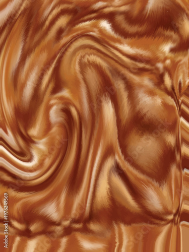 Soft blurred brown abstract background with smooth flowing gradient in digital texture style. Ideal for textile mockup, cozy branding, packaging, and tactile design visuals.