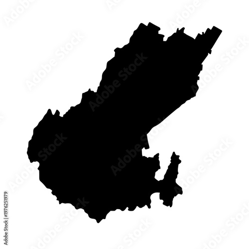 Wellington New Zealand map silhouette vector illustration
