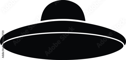 Silhouette alien spaceship flying saucer isolated on white background vector design