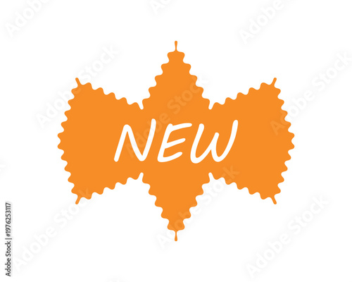 New arrival tags, color vector style, on a white background.