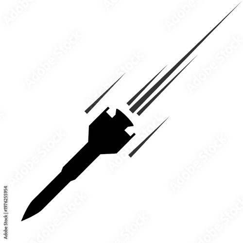Quadro su tela Vector missile launch