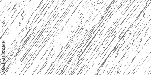 Grunge diagonal scratch texture, distressed black lines on white, abstract worn surface, high contrast minimal background.