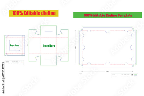 Rectangular card holder inserts inserts dividers Editable medicine box, Window cake box box dieline ,die-line design template,packaging dieline bundle set