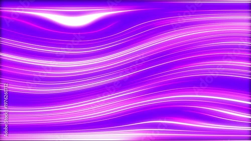 Deep Purple Neon Digital Waveform Abstract Cyber Background 4K UHD