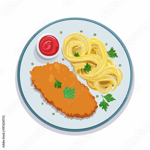 Jägerschnitzel Deluxe Teller