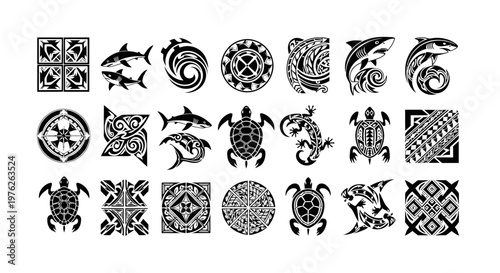 Tribal Tattoo Designs: Sharks, Turtles, Abstract Patterns & Polynesian Art