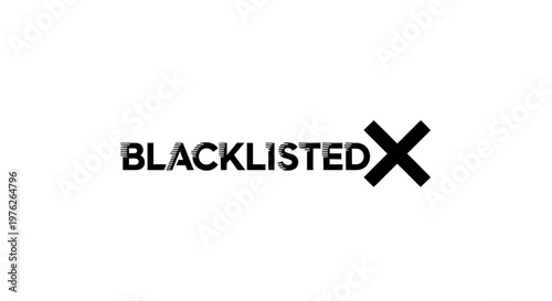 Blacklisted X Logo Design.