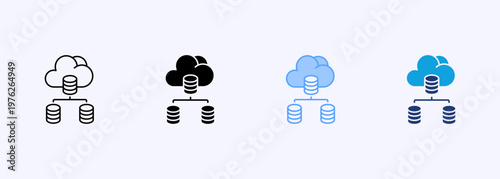 Virtualization Icon Set Multistyle Various Collection Element For Design