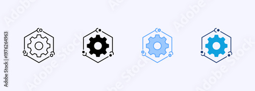 Automation Icon Set Multistyle Various Collection Element For Design