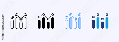 Analytics Icon Set Multistyle Various Collection Element For Design