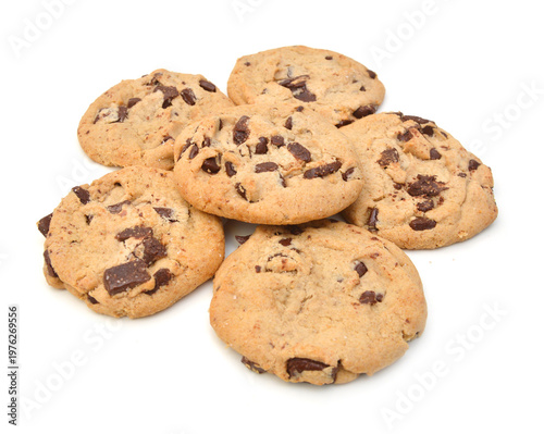 Sweet cookies isolated on a white background
