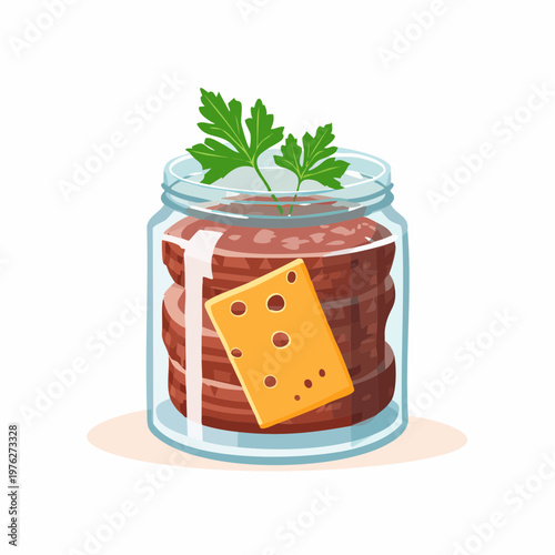 Würzfleisch im Glas modern