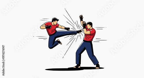 A black silhouette vector illustration of a warrior samurai with a sword and a boy playing guitar near a woman and a person golfing