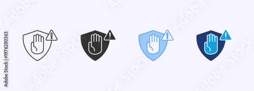 Prevention Icon Set Multistyle Various Collection Element For Design