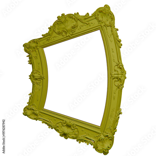Φωτογραφία decorative ornate border photo frame, on transparent background