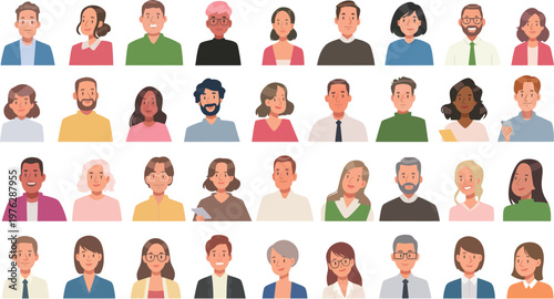 A diverse group of people with different ages and ethnicities standing together in unity and harmony