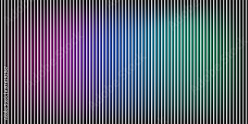 Glowing neon waves form vibrant circular gradient with fractal glass effect and blending purple cyan colors. Futuristic and dreamy background with wave effect adds fluid movement and dynamic depth