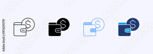 Expenses Icon Set Multiple Style Various Collection Element For Design