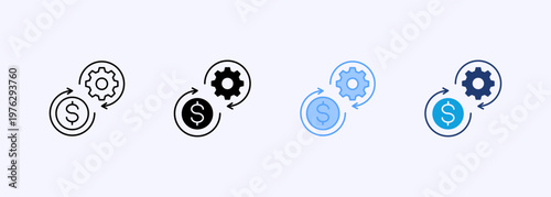 Liquidity Icon Set Multiple Style Various Collection Element For Design