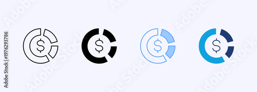 Allocation Icon Set Multiple Style Various Collection Element For Design