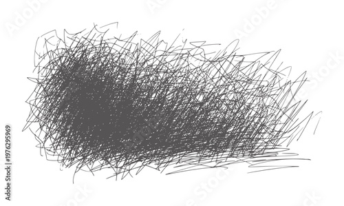 Dark gray scribbled abstract pattern white texture