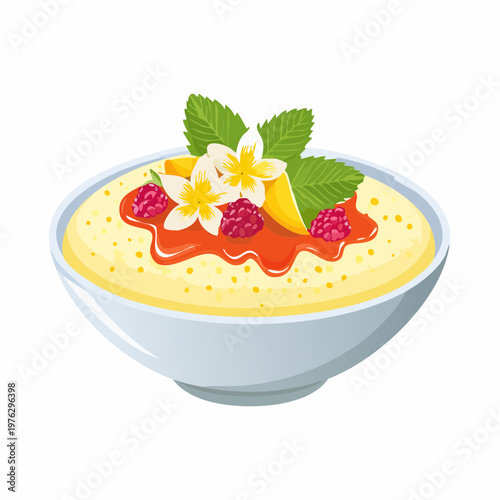 Grießbrei Dessert Art