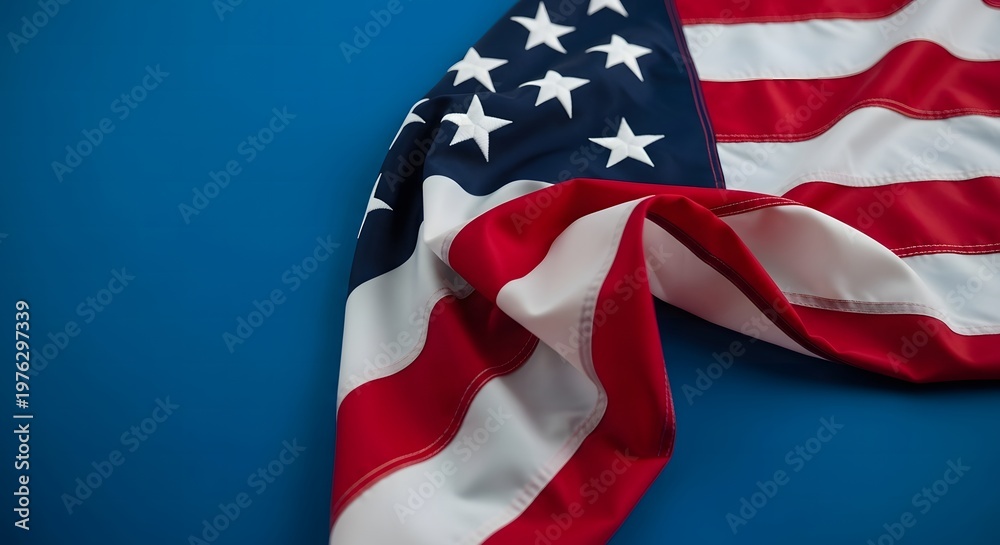 Fototapeta premium Honoring heroes a patriotic memorial day image with the american flag