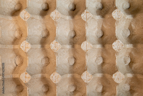 Textured cardboard egg tray...