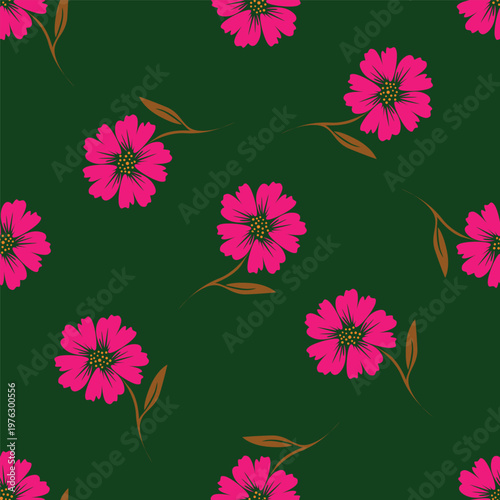 Cute pattern in small flower. Small colorful flowers. White background. Ditsy floral background. The elegant the template for fashion prints. - Vector