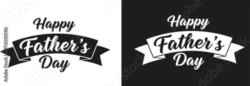 Happy father's day vintage typography design