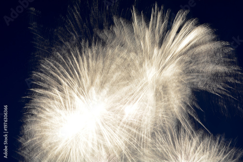 Fireworks long exposure at night